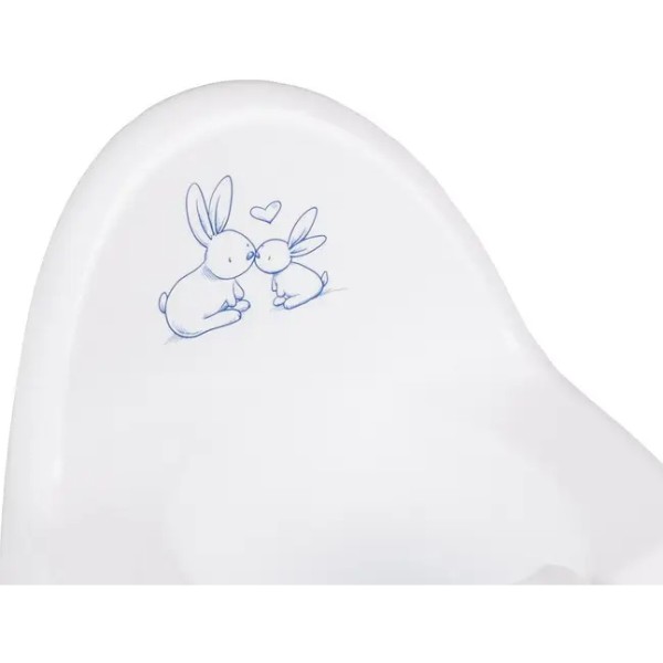 Фото - Горщик дитячий Tega Baby ЕСО Зайчики Білий (KR-007-103)