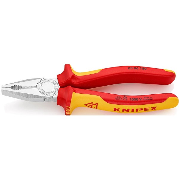 Фото - Плоскогубцы KNIPEX комбинированные (03 06 180) Фото - Плоскогубцы KNIPEX комбинированные (03 06 180)