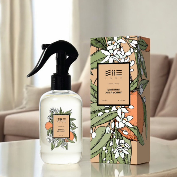 Фото - Освіжувач повітря спрей Esse Home Рум спрей Цвітіння апельсину 200 мл (4820288090755)