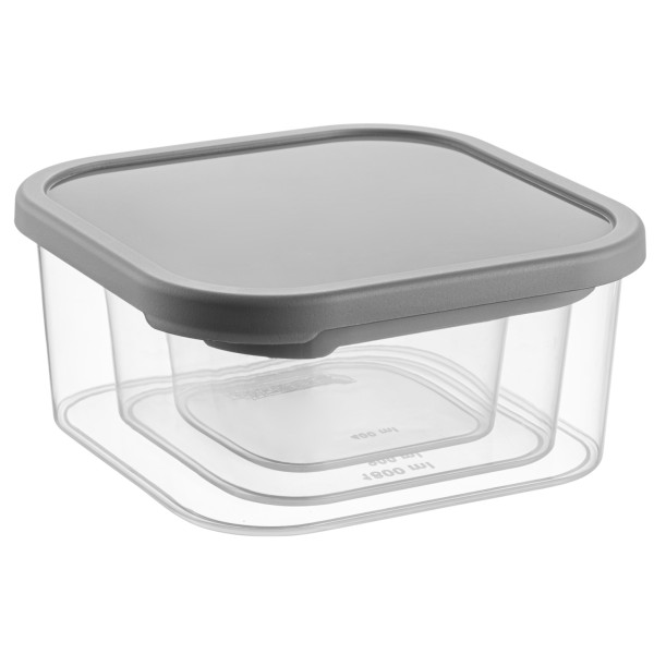 Фото - Набір ємностей для зберігання Idea Home Quick Box Gray 0.4/0.9/1.8 (00815 Gray)