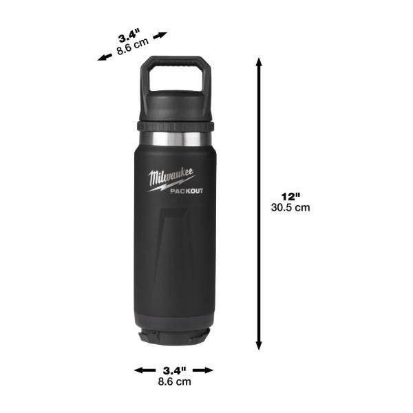 Фото - Термопляшка Milwaukee PACKOUT 532 мл Black (4932493992)
