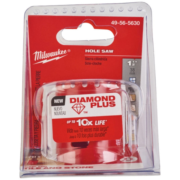 Фото - Коронка по керамограниту Milwaukee Diamond Plus 38 мм (49565630)