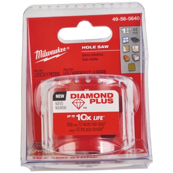 Фото - Коронка по керамограніту Milwaukee Diamond Plus 44 мм (49565640)