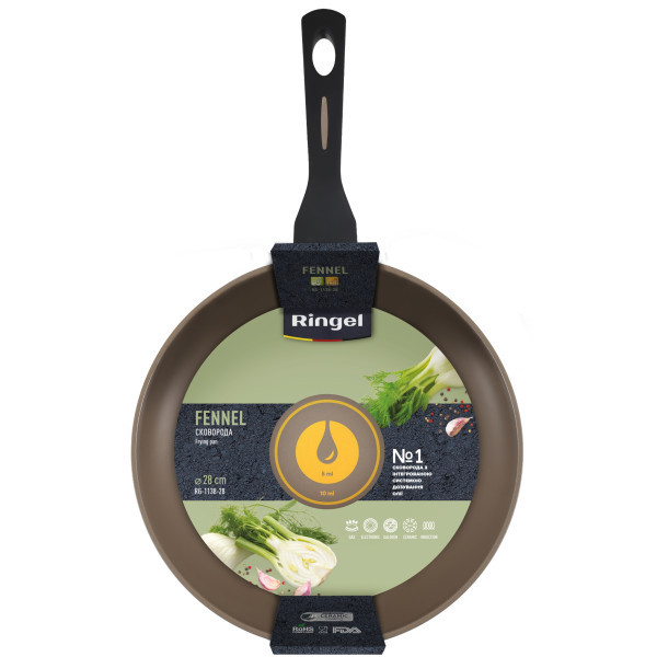 Фото - Сковорода універсальна Ringel Fennel 28 см (RG-1138-28)