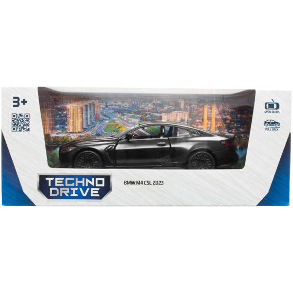 Фото - Колекційний легковий транспорт TechnoDrive BMW M4 CSL 2023 чорний (250435U)
