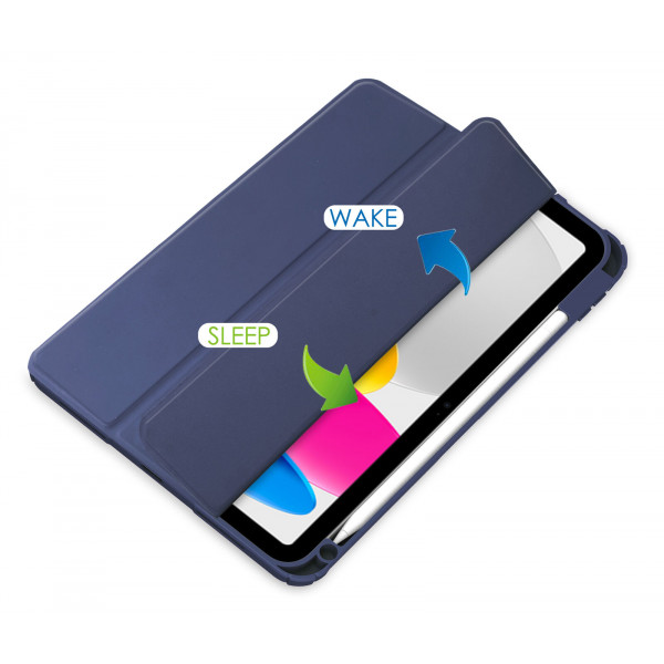 Фото - Чохол для планшета Becover Soft Edge з кріпленням Apple Pencil for Apple iPad 10.9'' (10 Gen)/iPad 11'' (A16) Deep Blue (709185)