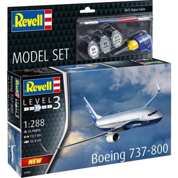 Фото - Набір для моделювання техніки Revell набір Літак Boeing 737-800 (RVL-63809)