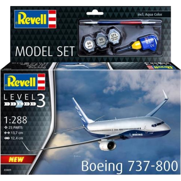 Фото - Набір для моделювання техніки Revell набір Літак Boeing 737-800 (RVL-63809)
