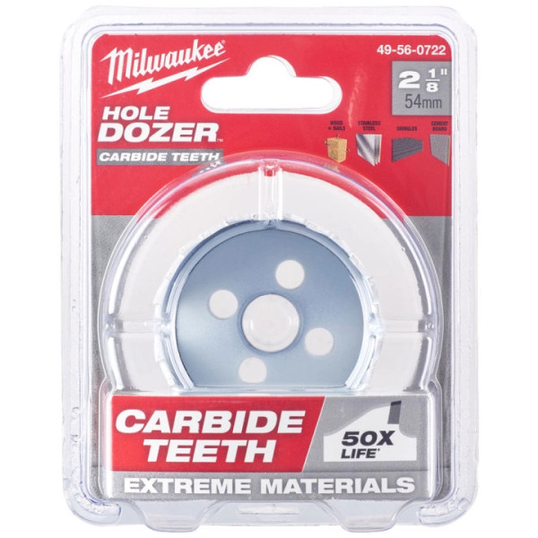 Фото - Коронка по металу Milwaukee Bi-Metal Carbide 54 мм (49560722)