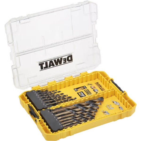 Фото - Набір свердел DeWALT Black&Gold HSS-G 21 шт. (DT70755)