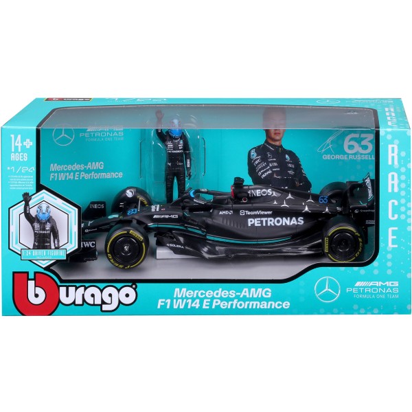 Фото - Колекційний легковий транспорт Bburago MERCEDES-AMG F1 W14 E PERFORMANCE в асортименті (18-28037)
