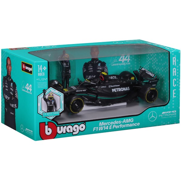 Фото - Колекційний легковий транспорт Bburago MERCEDES-AMG F1 W14 E PERFORMANCE в асортименті (18-28037)