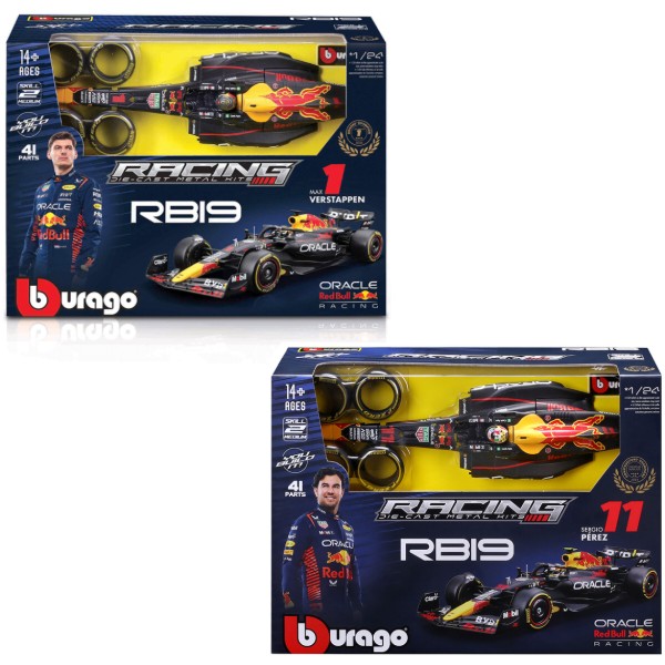 Фото - Колекційна машинка-конструктор Bburago ORACLE RED BULL RACING RB19 в асортименті (18-28507)