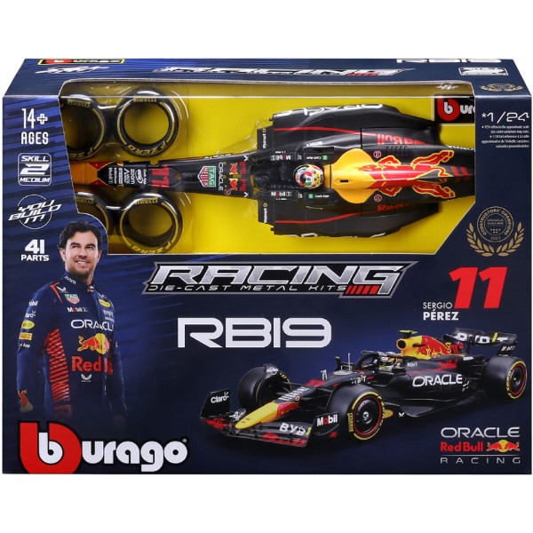 Фото - Колекційна машинка-конструктор Bburago ORACLE RED BULL RACING RB19 в асортименті (18-28507)