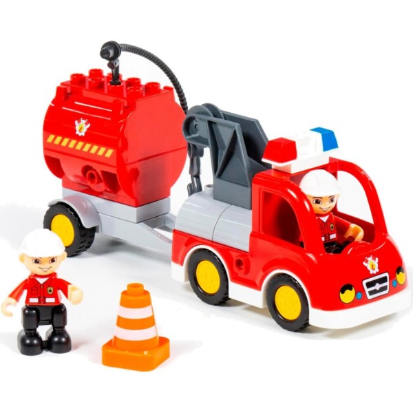 Фото - Пластиковий конструктор KID'S HOME TOYS Пожежна станцiя великі деталі 76 ел. (188-102)