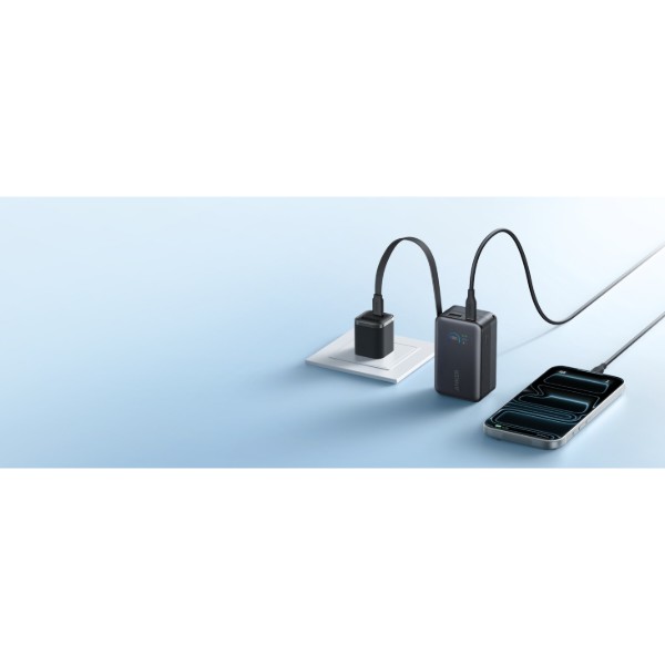 Фото - Батарея мобільна Anker Nano - 10000 mAh 45W Built-In USB-C Cable Black (A1638H11)
