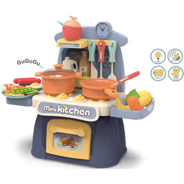 Фото - Сюжетно-рольова гра. Кухня BebiGood зі світлом і звуком (889-173)