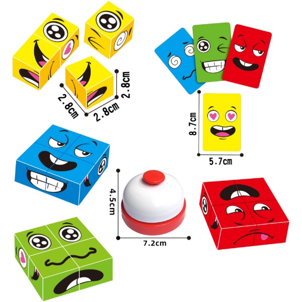 Фото - Настольная игра (5-7 лет) FACE CHANGING FUN CUBE Смайлики (HT-573)