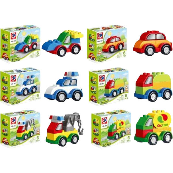 Фото - Базовый игровой транспорт для малыша KID'S HOME TOYS Конструктор авто большие детали 6 шт. в ассортименте (188-167) Фото - Базовый игровой транспорт для малыша KID'S HOME TOYS Конструктор авто большие детали 6 шт. в ассортименте (188-167)