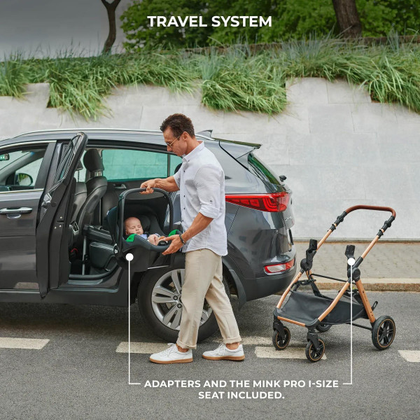 Фото - Коляска універсальна 3 в 1 Kinderkraft Esme Pro Pure Black (KSESME00BLK300N)