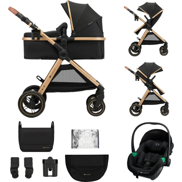Фото - Коляска універсальна 3 в 1 Kinderkraft Esme Pro Pure Black (KSESME00BLK300N)
