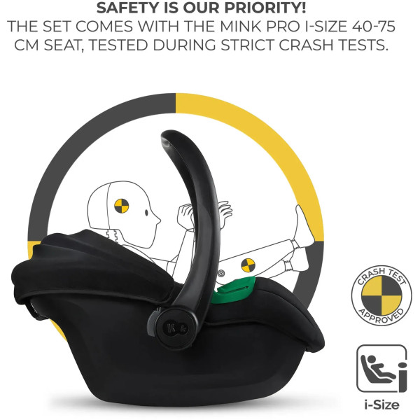 Фото - Коляска універсальна 3 в 1 Kinderkraft Esme Pro Sand Beige (KSESME00BEG300N)