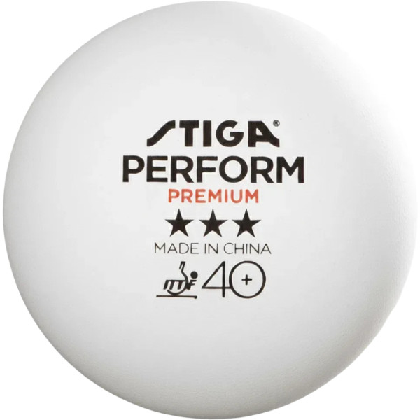 Фото - Тенісний м'яч Stiga Perform Premiun ITTF 6 шт (1113-2410-06)