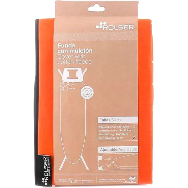 Фото - Чохол для прасувальної дошки Rolser Muleton Mandarina 140x55 см (FUR004-2089)