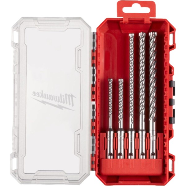 Фото - Набор буров Milwaukee SDS-PLUS MX4 PACKOUT 5 шт. (4932498298)