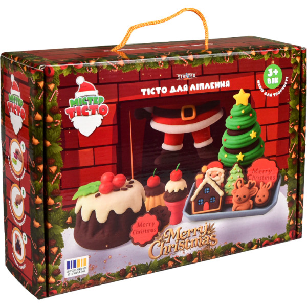 Фото - Ліплення з тіста Strateg Містер Тісто: Merry Christmas (31062)
