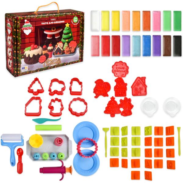 Фото - Ліплення з тіста Strateg Містер Тісто: Merry Christmas (31062)