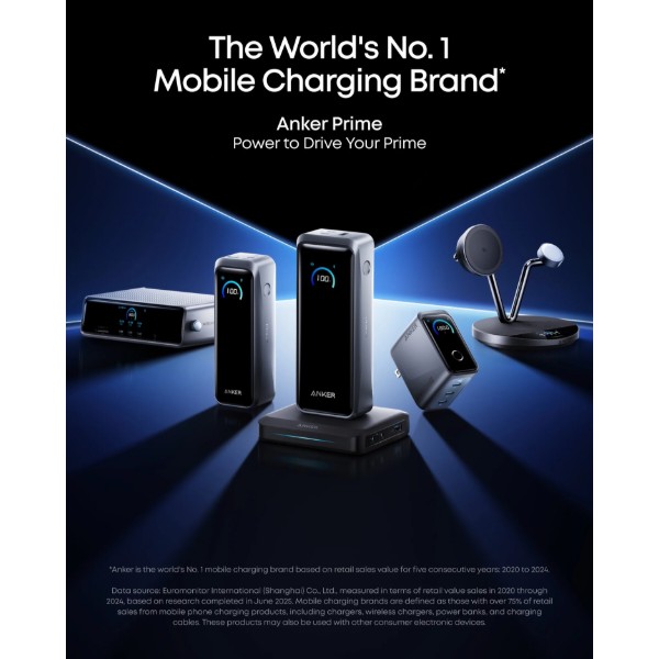 Фото - Батарея мобільна Anker Prime 26000 mAh 300W PD Black (A110AH11)