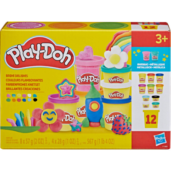 Фото - Расходники Hasbro Play-Doh 12 баночек (F1989)