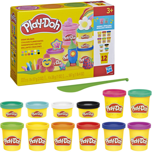 Фото - Расходники Hasbro Play-Doh 12 баночек (F1989)