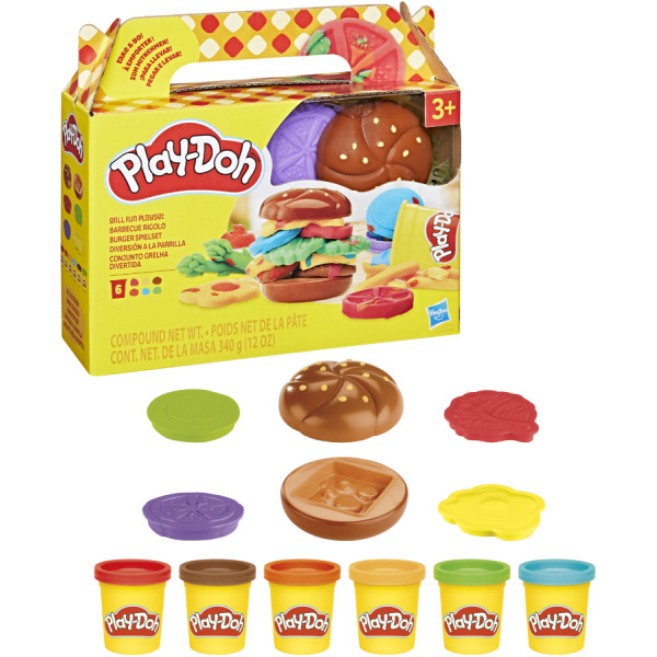 Фото - Набори для ліплення Hasbro Play-Doh Кулінарні формочки G1614 GRILL FUN PLAYSET (G1609_G1614)