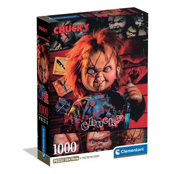 Фото - Пазли (8 +) Clementoni Головний герой фільму Чакі 1000 ел. (37099)