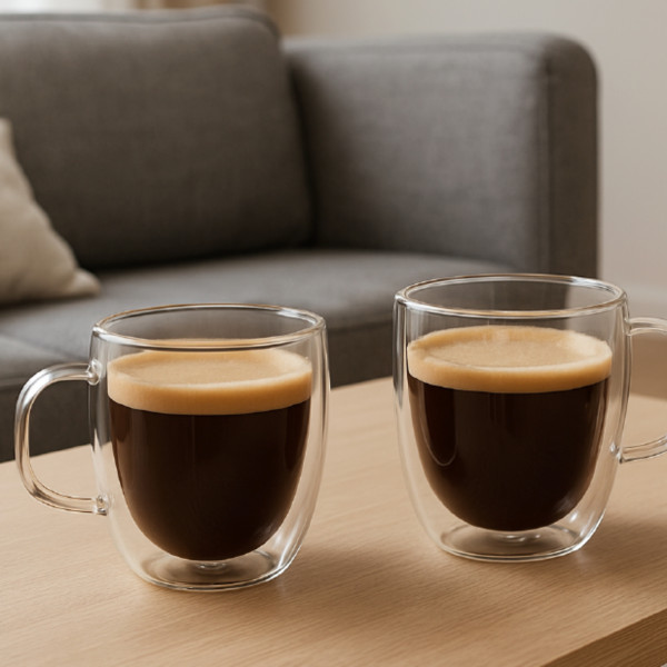 Фото - Набір чашок з подвійними стінками Magio 300 мл 2 шт. (MG-1296)