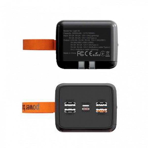 Фото - Батарея мобильная Aspiring Light 50 PD22.5W 50000 mAh