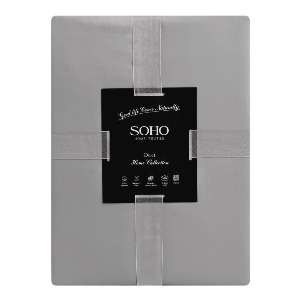 Фото - Комплект постільної білизни SOHO Duet 200х230 Ivory/Grey