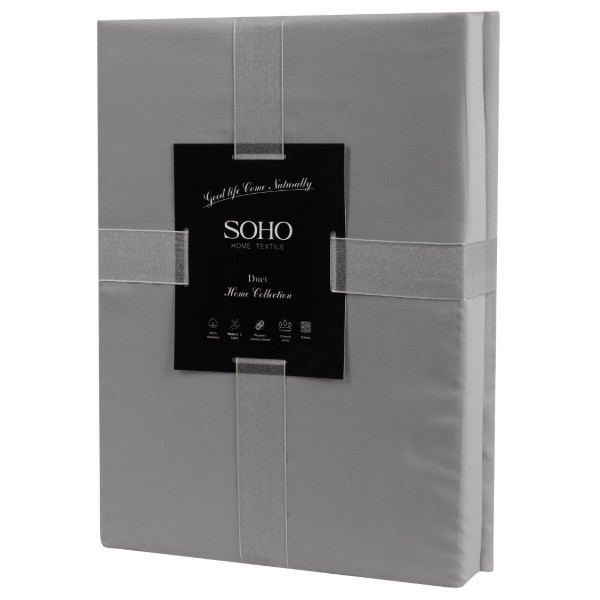 Фото - Комплект постільної білизни SOHO Duet 200х230 Mocha/Grey