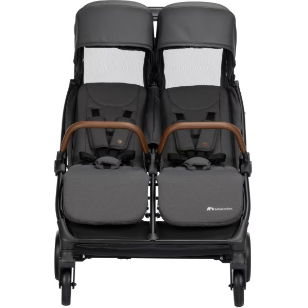 Фото - Коляска для двійні прогулянкова Bebe Confort Mane Mineral Graphite
