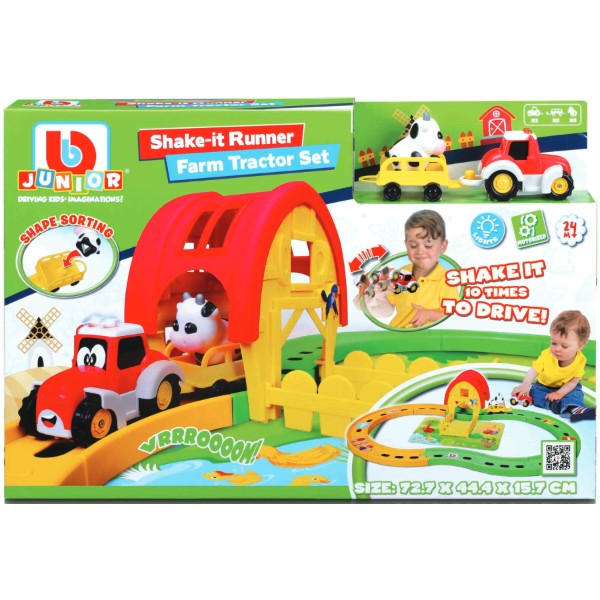 Фото - Игровой набор Bb Junior Farm Tractor Set Shake-it Runner (16-88619)