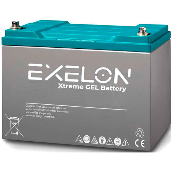 Фото - Акумулятор для ДБЖ Exelon 100-12 GEL 12V 200 Ah Grey (EXG200-12)