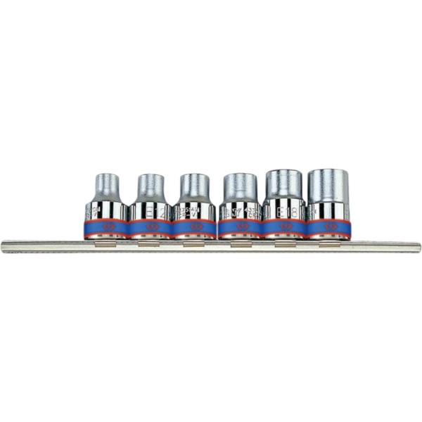 Фото - Набір торцевих голівок KING TONY Е 1/2" 6 шт. (4106PR)