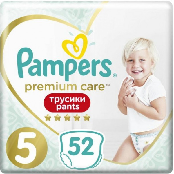 Фото - Одноразові підгузки-трусики Pampers Premium 5 52 шт. (8001090760036)