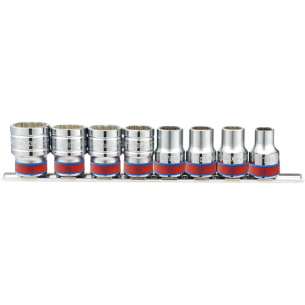 Фото - Набір торцевих голівок KING TONY 3/8" - 7/8" 8 шт. (4010SR)