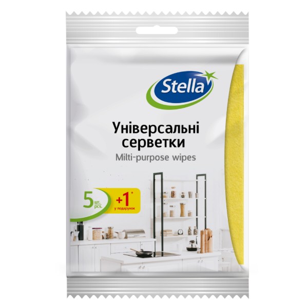 Фото - Салфетка бытовая STELLA Универсальные, 5+1 шт Фото - Салфетка бытовая STELLA Универсальные, 5+1 шт