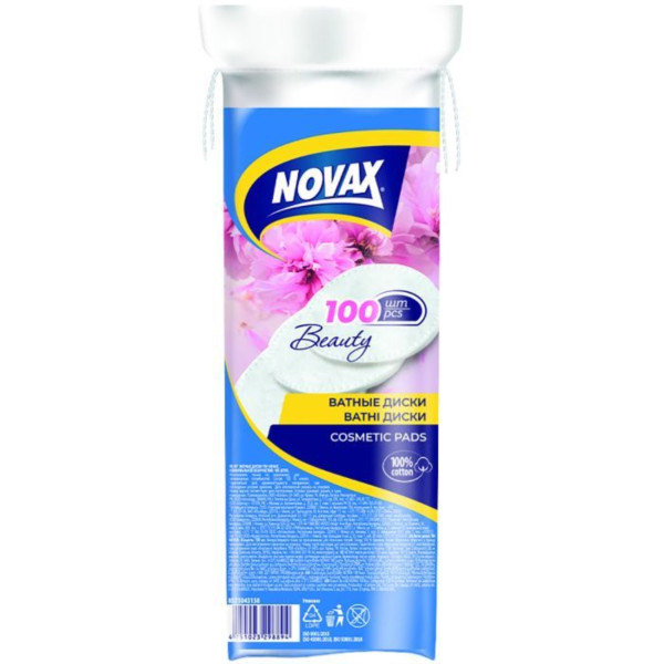 Фото - Ватні диски Novax 100 шт Фото - Ватні диски Novax 100 шт