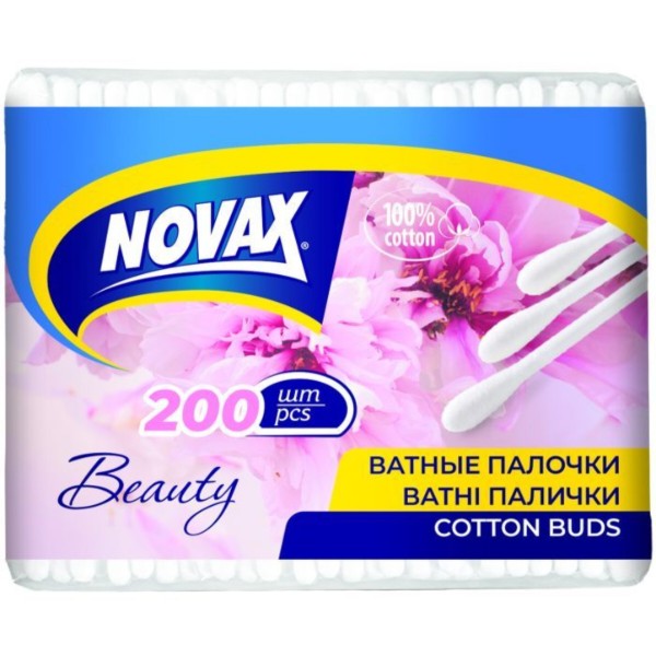 Фото - Ватні палички Novax 200 шт