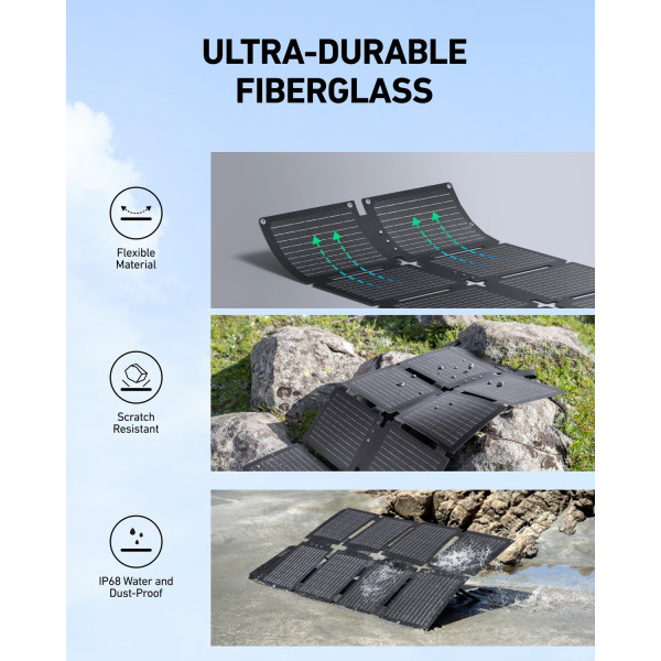 Фото - Зарядна станція універсальна Anker SOLIX C300XDC + PS60 - 288Wh/No AC/140W (B1728311)